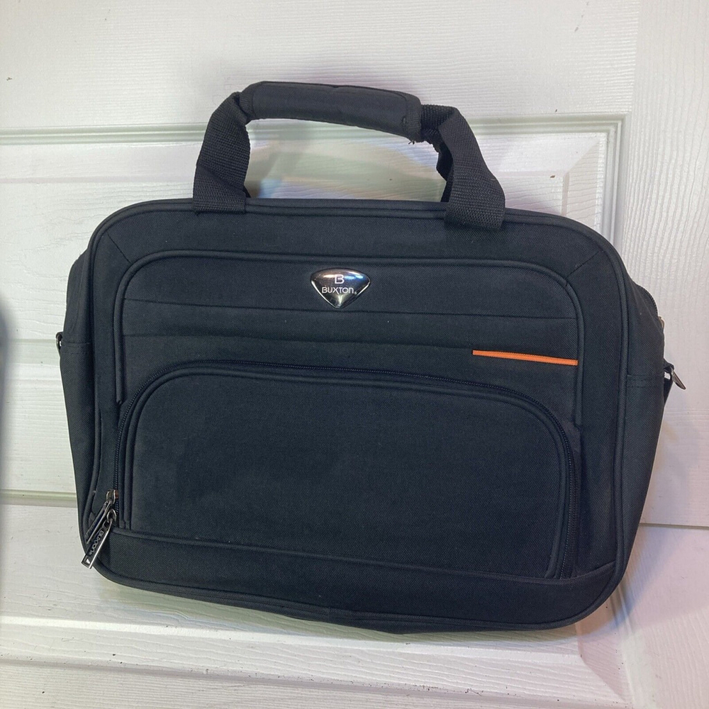 Stylish Buxton Black L Laptop Bag Shoulder Bag Messenger (no Strap)